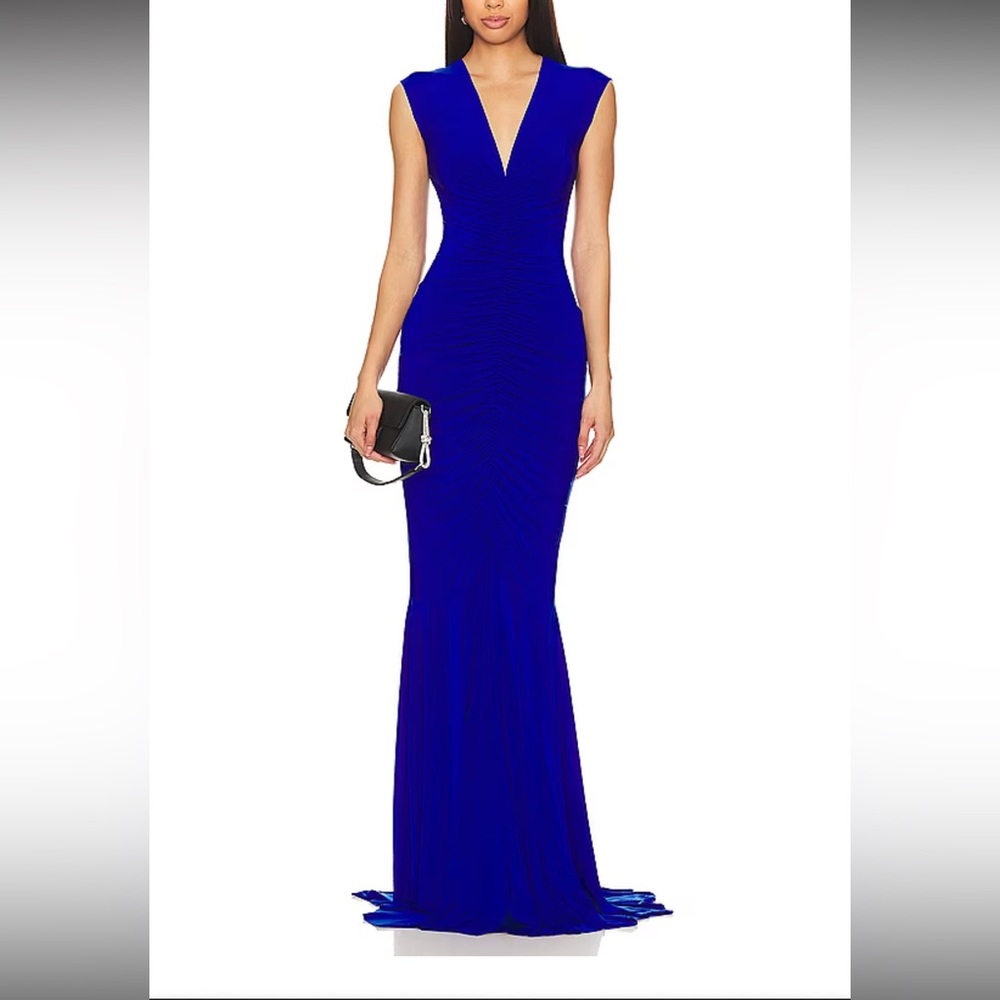 Norma Kamali Royal Blue Maxi Dress